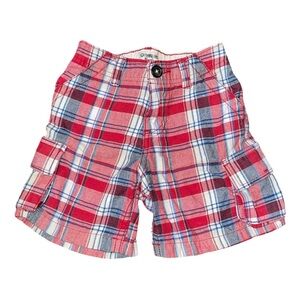 🔥 5 for $30 🔥 OshKosh B’Gosh Boys Red, White & Blue Cargo Shorts | 2T
